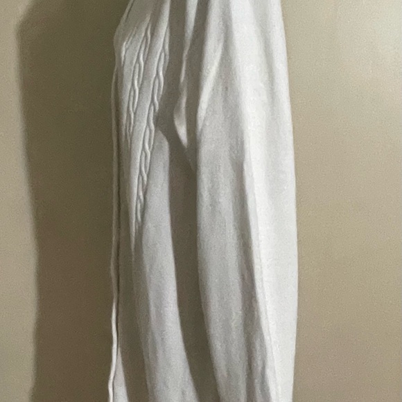 Victorias Secret Ivory Long Cardigan Sweater Gold Label Pearl Vintage Sz Medium - Picture 3 of 7